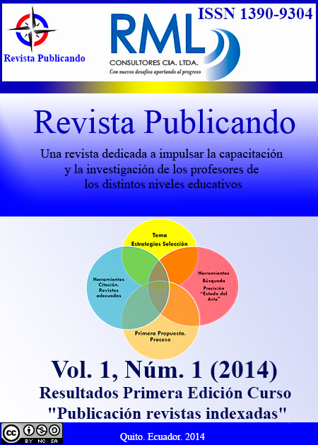 Revista Publicando Vol 1. No 1